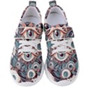 Eyes pattern Women s Velcro Strap Shoes View1