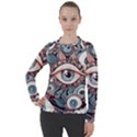 Eyes pattern Women s Pique Long Sleeve T-Shirt View1