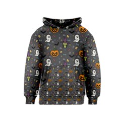 Halloween Pattern Bat Kids  Pullover Hoodie