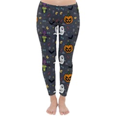 Halloween Pattern Bat Classic Winter Leggings