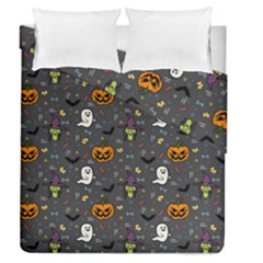 Halloween Pattern Bat Duvet Cover Double Side (queen Size)