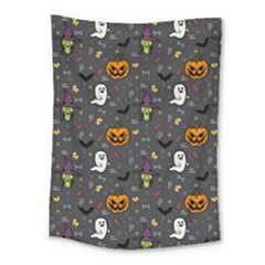 Halloween Pattern Bat Medium Tapestry