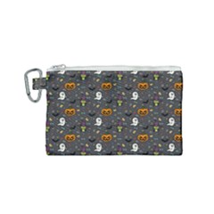 Halloween Pattern Bat Canvas Cosmetic Bag (small) by Bangk1t