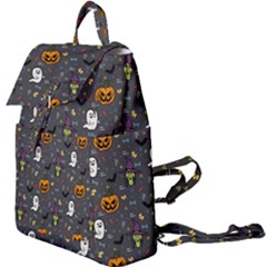 Halloween Pattern Bat Buckle Everyday Backpack by Bangk1t