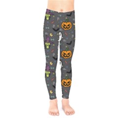 Halloween Pattern Bat Kids  Classic Winter Leggings