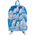 Sky Clouds Blue Cartoon Animated Travelers  Backpack View3