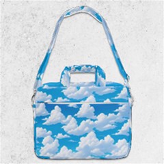 Sky Clouds Blue Cartoon Animated Macbook Pro 13  Shoulder Laptop Bag  by Bangk1t