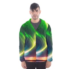 Lake Storm Neon Nature Men s Hooded Windbreaker