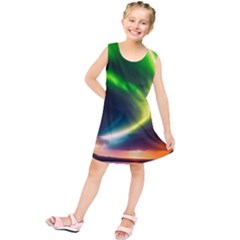 Lake Storm Neon Nature Kids  Tunic Dress by Bangk1t