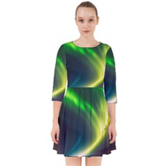 Lake Storm Neon Nature Smock Dress by Bangk1t