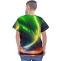 Lake Storm Neon Nature Men s V-Neck Scrub Top View2