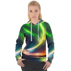 Lake Storm Neon Nature Women s Overhead Hoodie