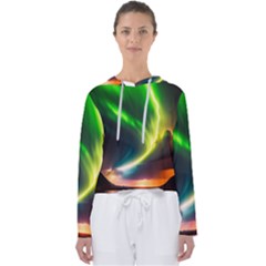 Lake Storm Neon Nature Women s Slouchy Sweat