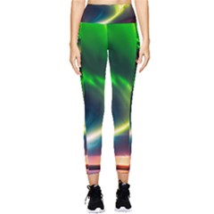 Lake Storm Neon Nature Pocket Leggings  by Bangk1t