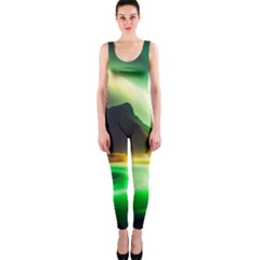 Aurora Lake Neon Colorful One Piece Catsuit by Bangk1t