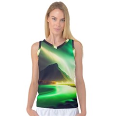 Aurora Lake Neon Colorful Women s Basketball Tank Top by Bangk1t