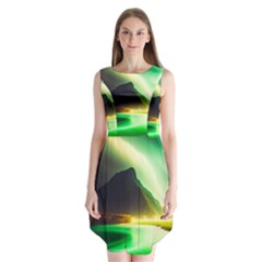 Aurora Lake Neon Colorful Sleeveless Chiffon Dress   by Bangk1t