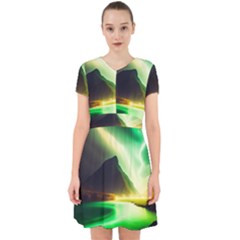 Aurora Lake Neon Colorful Adorable In Chiffon Dress by Bangk1t