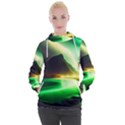 Aurora Lake Neon Colorful Women s Hooded Pullover View1