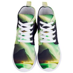 Aurora Lake Neon Colorful Women s Lightweight High Top Sneakers by Bangk1t