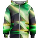 Aurora Lake Neon Colorful Kids  Zipper Hoodie Without Drawstring View1