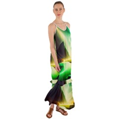 Aurora Lake Neon Colorful Cami Maxi Ruffle Chiffon Dress by Bangk1t