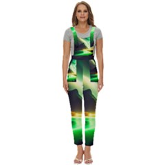 Aurora Lake Neon Colorful Women s Pinafore Overalls Jumpsuit by Bangk1t