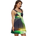 Aurora Lake Neon Colorful Ruffle Strap Babydoll Chiffon Dress View3