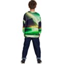 Aurora Lake Neon Colorful Kids  Crewneck Sweatshirt View4