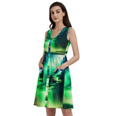 Lake Storm Neon Sleeveless Dress With Pocket by Bangk1t