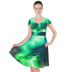 Lake Storm Neon Cap Sleeve Midi Dress by Bangk1t