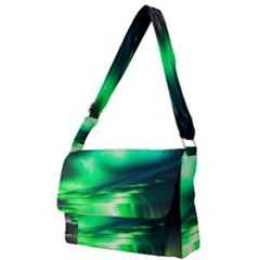 Lake Storm Neon Full Print Messenger Bag (s) by Bangk1t