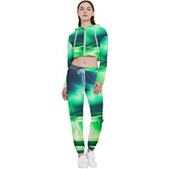 Lake Storm Neon Cropped Zip Up Lounge Set by Bangk1t