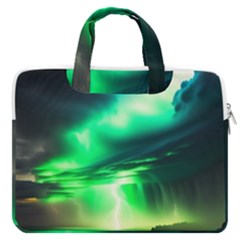 Lake Storm Neon Macbook Pro 16  Double Pocket Laptop Bag  by Bangk1t