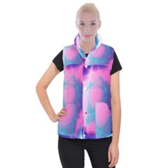 Geometry Abstract Pattern Hypercube Women s Button Up Vest