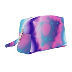 Geometry Abstract Pattern Hypercube Wristlet Pouch Bag (medium) by Bangk1t