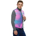 Geometry Abstract Pattern Hypercube Men s Button Up Puffer Vest	 View2