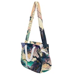 Tree Wave Ocean Rope Handles Shoulder Strap Bag by Bangk1t