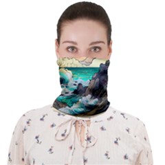 Tree Wave Ocean Face Covering Bandana (adult) by Bangk1t