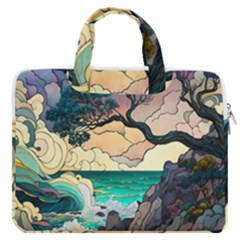 Tree Wave Ocean Macbook Pro 13  Double Pocket Laptop Bag by Bangk1t