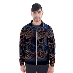 Forest Mushroom Wood Men s Windbreaker