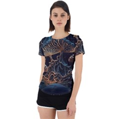 Forest Mushroom Wood Back Cut Out Sport T-shirt by Bangk1t