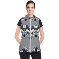 Pattern Illusion Fractal Mandelbrot Women s Puffer Vest