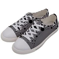 Pattern Illusion Fractal Mandelbrot Men s Low Top Canvas Sneakers by Bangk1t