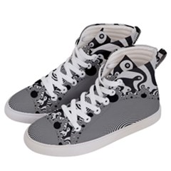 Pattern Illusion Fractal Mandelbrot Women s Hi-top Skate Sneakers by Bangk1t