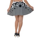 Pattern Illusion Fractal Mandelbrot Velvet Skater Skirt View2