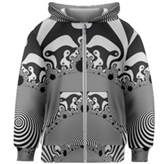 Pattern Illusion Fractal Mandelbrot Kids  Zipper Hoodie Without Drawstring