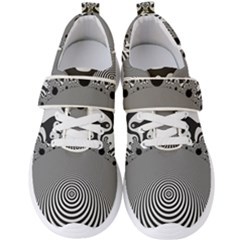 Pattern Illusion Fractal Mandelbrot Men s Velcro Strap Shoes by Bangk1t