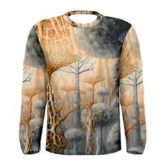 Garden Mushrooms Tree Flower Men s Long Sleeve T-shirt