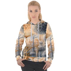 Garden Mushrooms Tree Flower Women s Overhead Hoodie